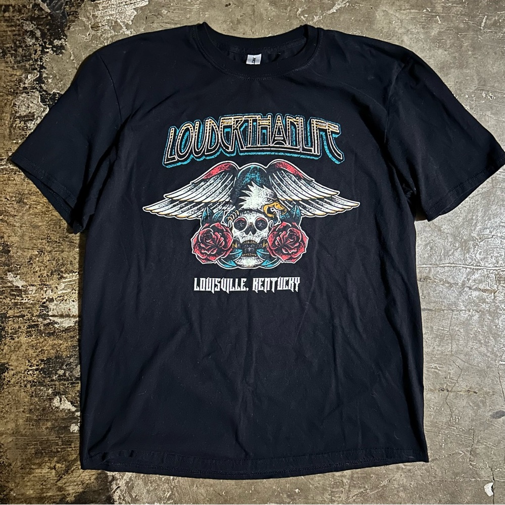 LARGE Vintage LouderThanLife Louisville, Kentucky tour tee